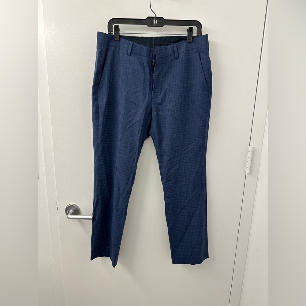 Bonobos Men Dress Pants Gingham Navy